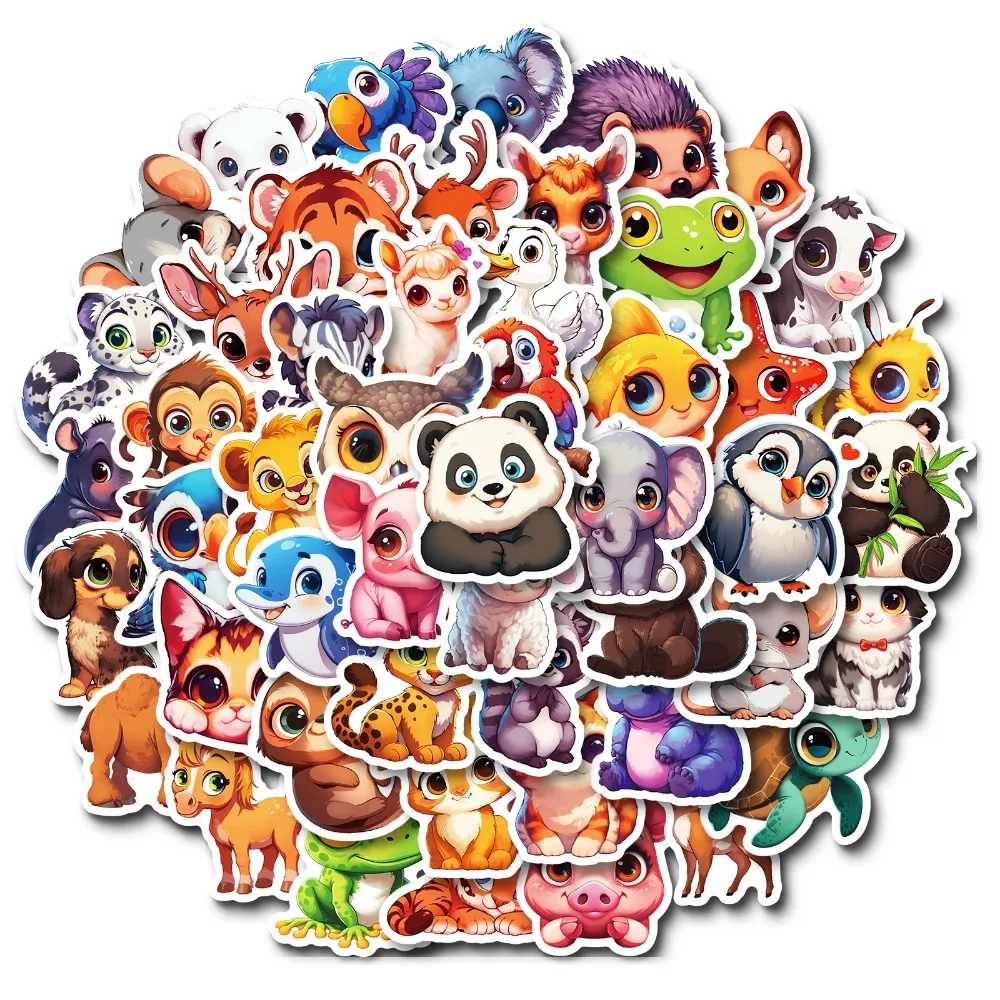 10/50 шт. стикеры в виде животных