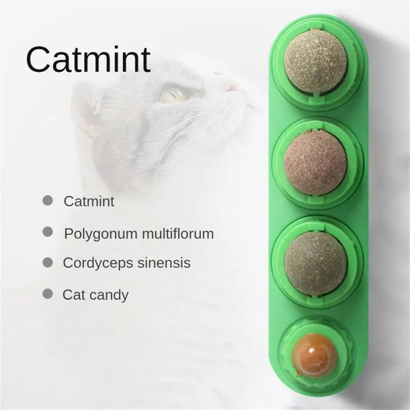 

Snack Ball Effectively Eliminate Hair Balls In Cats Natural Plant Ingredients Lick The Rotating Cat Mint Cat Mint Toys