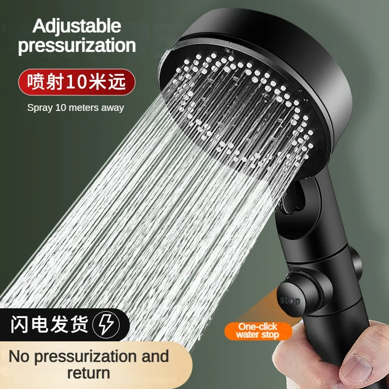 

Ultimate Shower Experience with the Powerful Pressurized Black Samurai Shower Head for Your Luxurious Bathroom