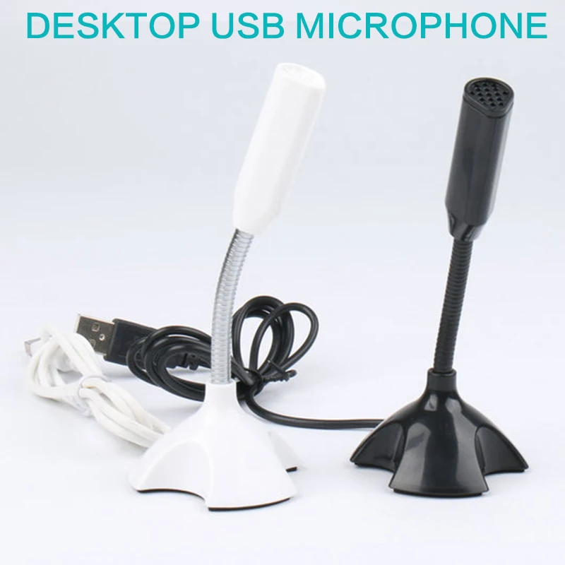 

Регулируемый USB-микрофон для ноутбука, мини-студийный речевой микрофон с подставкой и держателем для ноутбука, настольного ПК