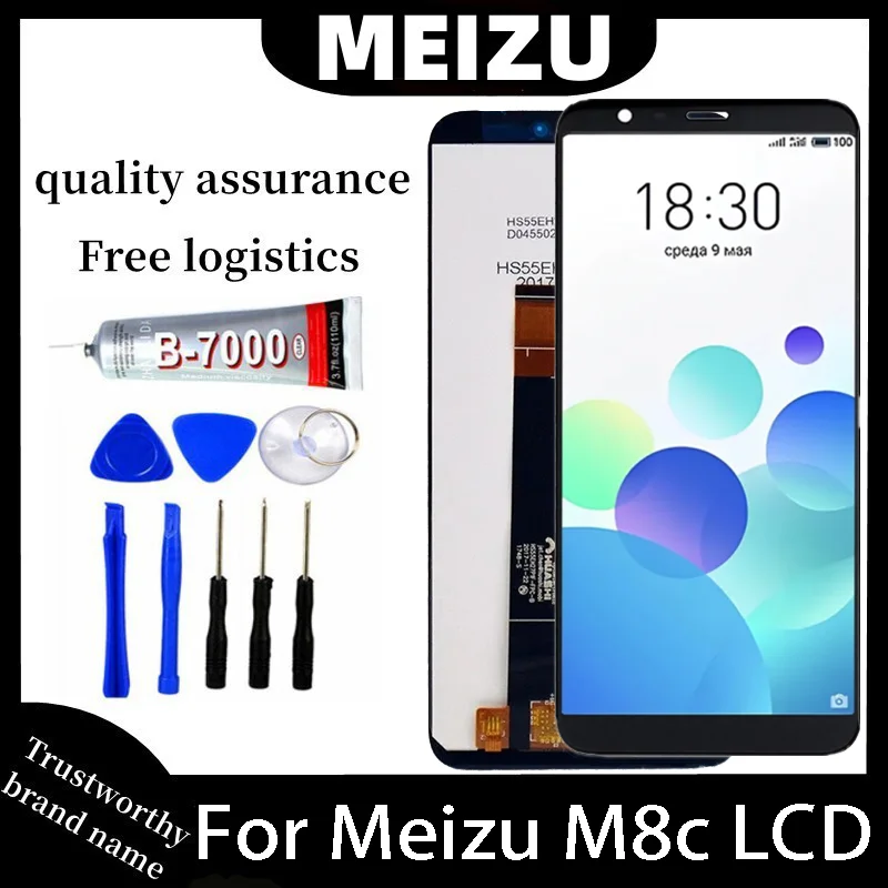 ЖК-дисплей 5,45 дюйма для Meizu M8c, сенсорный экран, дигитайзер в сборе для Meizu M8c M810C M809L с заменой рамки