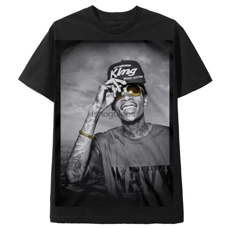 Футболка WIZ KHALIFA со смайликом рубашка в стиле рэпера |