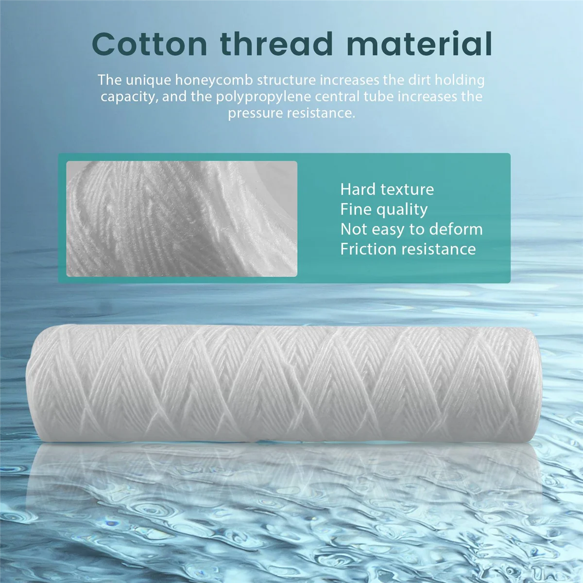 Картридж для фильтрации осадка 10 микрометров 6 шт. в упаковке