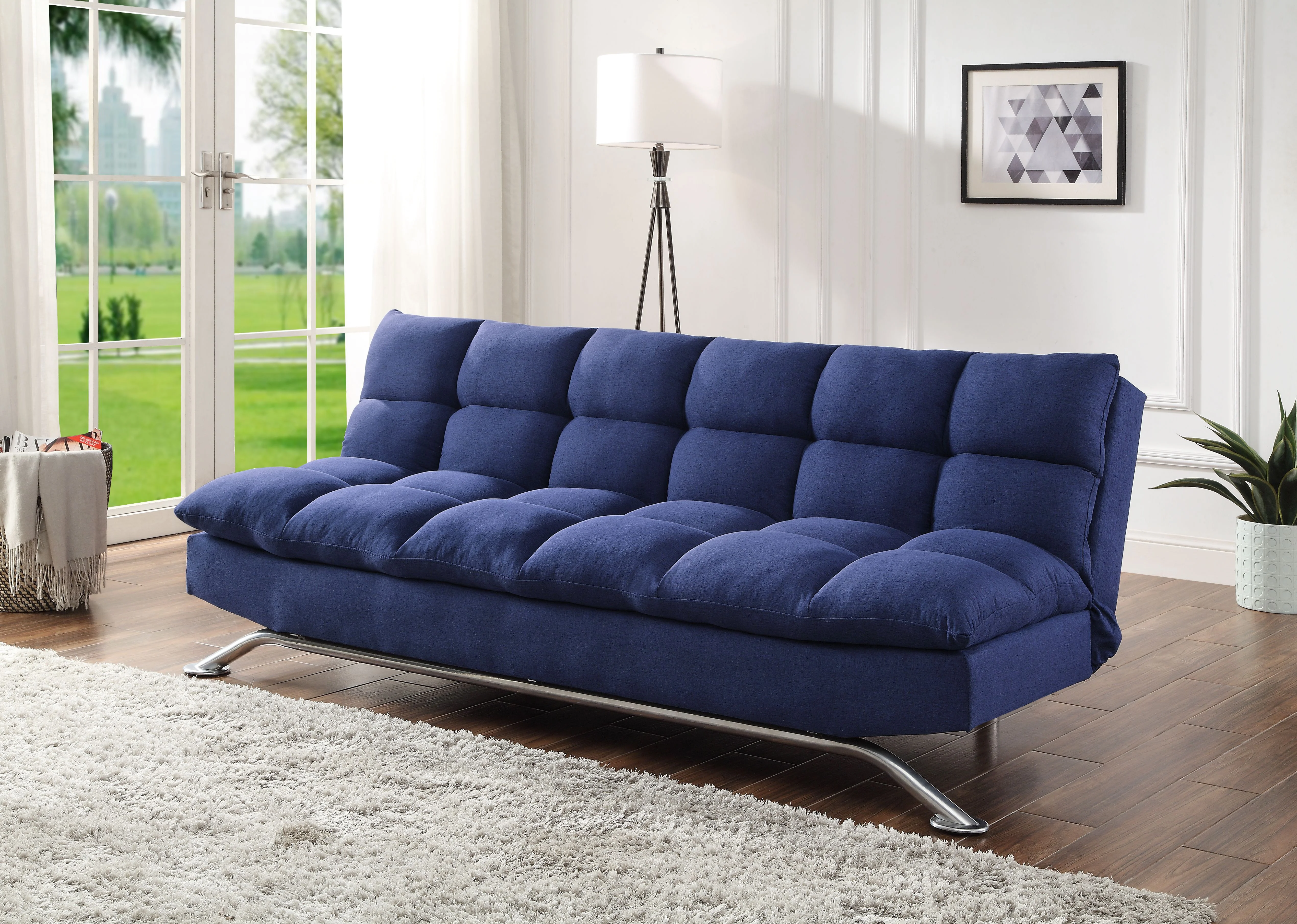 

Petokea Adjustable Sofa, Blue Fabric 58255