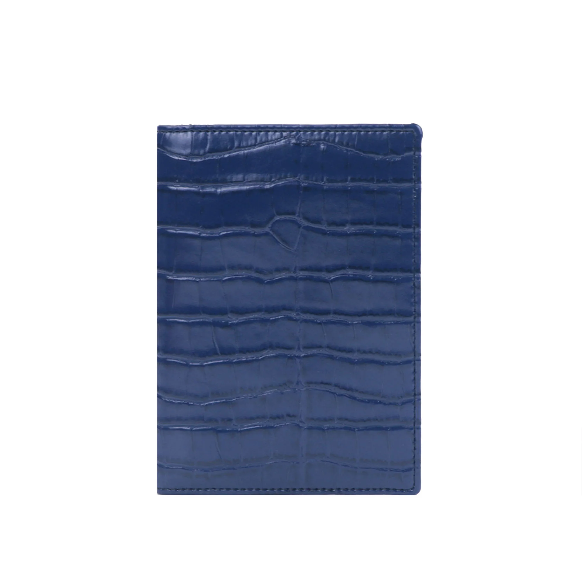 Free Custom Letters Embossed Crocodile Leather Passport Holder Cover Travel Passport Wallet