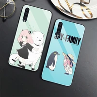 spy x family anime case for samsung galaxy note 10 lite 20 9 s10 s9 s8 plus s22 s21 s20 fe ultra tempered glass cover fundas