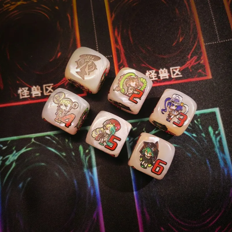 Фото Ю-Ги-О! Игровые кубики Kewl Tune Rotary Multi-sided для настольных игр, специальные кубики Kewl Tune Reco YGO 20 мм с индикатором повреждений, счетчик жетонов, игрушка-кубик №4