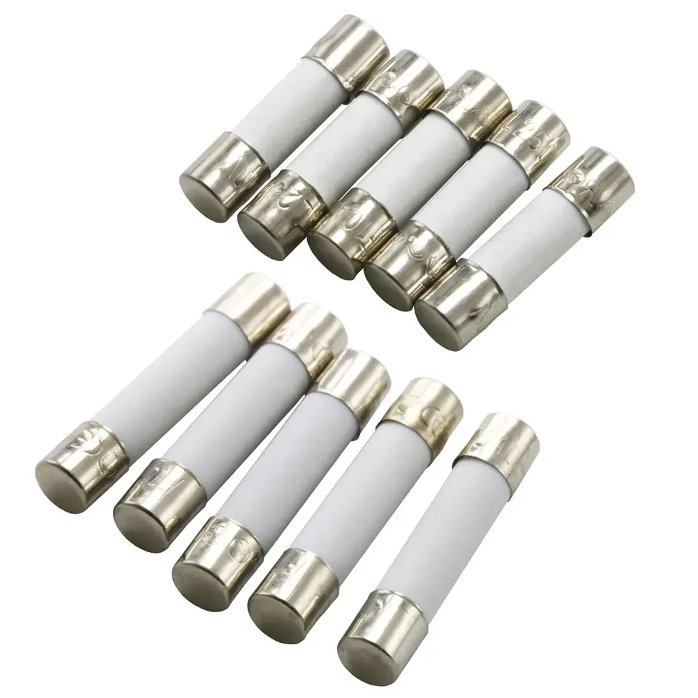 5*20mm 6*30mm Fast Blow Tube Fuses 250V 0.5A 1A 2A 3A 3.15A 4A 5A 6A 6.3A 7A 8A 10A 12A 15A 20A 25A 30A AMP Fuse Ceramic Fusible