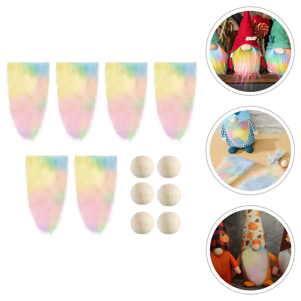 

Beard Gnomes Gnome Beadwood Nose Making Fake Supplies Faux Crafting Bread Craftmaterials Costume Plushforwooden Kit Rainbow