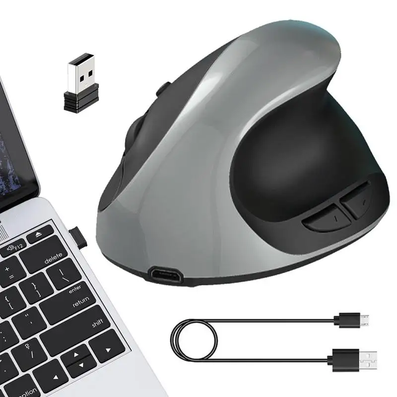 

Мышь Вертикальная Бесшумная, 2,4 ГГц, для ПК