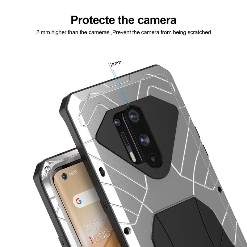 Фото Роскошные чехлы для телефонов Imatch для Oneplus 11 10 9 8 7T Pro 9r Heavy Duty Doom Armor, металлический алюминиевый противоударный защитный чехол №5