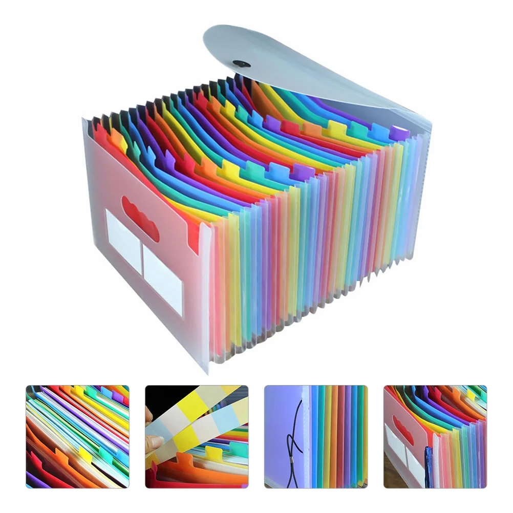 

1Pc Durable Practical File Organizer File Container Document Folder Expandable File Folder