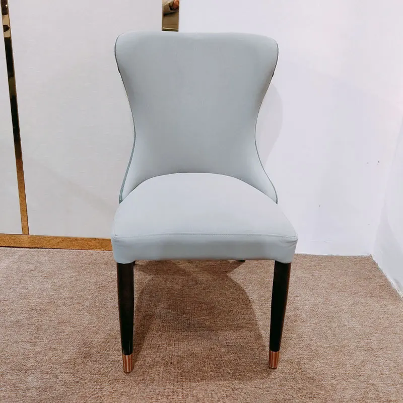 Modern Simple Upholstered Dining Chair, Household Table  Stool, Nordic Style Hotel Leisure Backrest Furniture