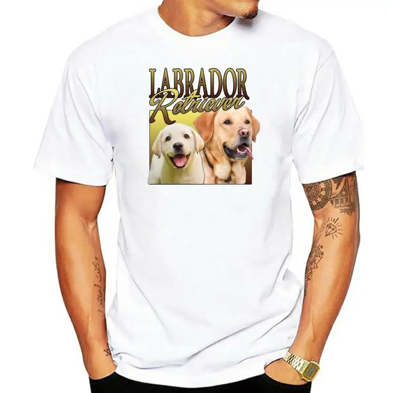 

Футболка с изображением Лабрадора ретривера, милая модная футболка в классическом стиле с изображением золотистой собаки, щенка, охоты