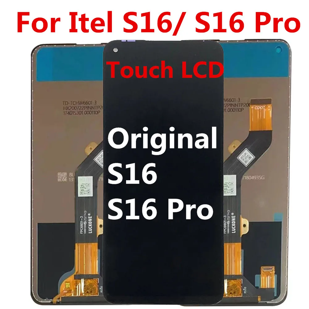 Оригинальный ЖК-дисплей диагональю 6,6 дюйма для ITEL S16 Pro