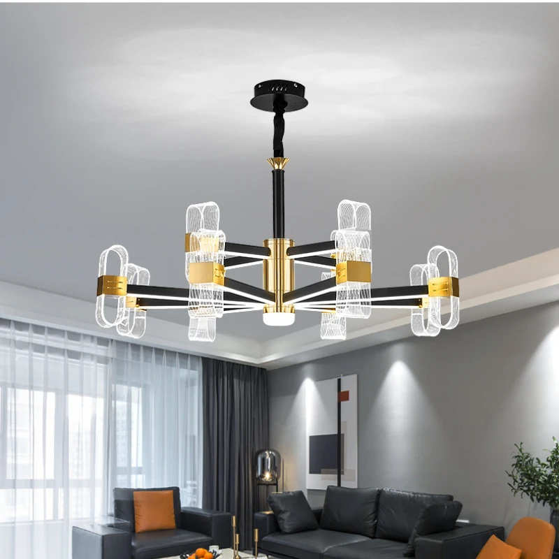 

Dining Room Furniture Living Lamp Nordic Villa Hall Bow Lighting Modern Simple Fashion Personality Household Chandelier