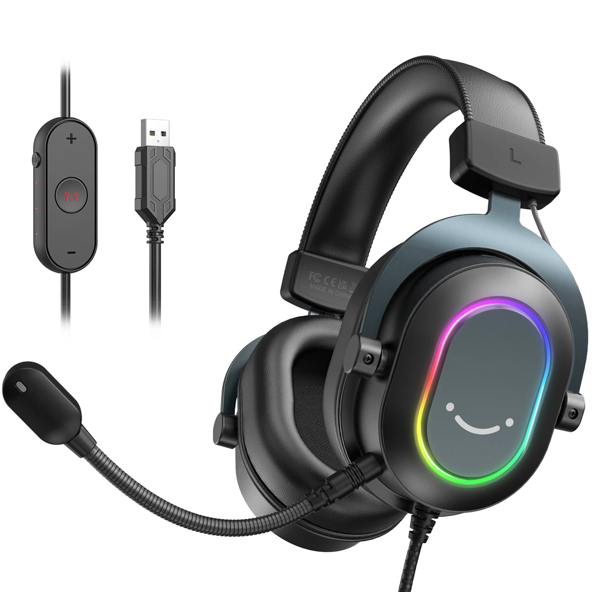  Игровая гарнитура Fifine Dynamic RGB с микрофоном