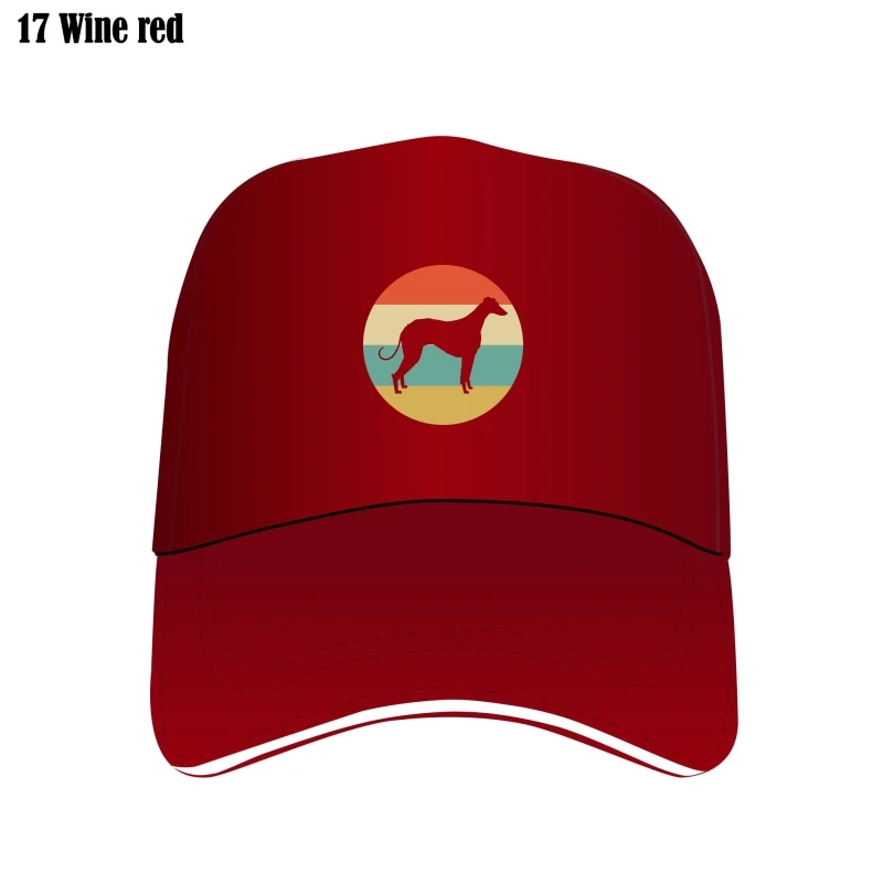 

Greyhound Cap Vintage Retro Greyhound Men Bill Hats Dog Icon Cap