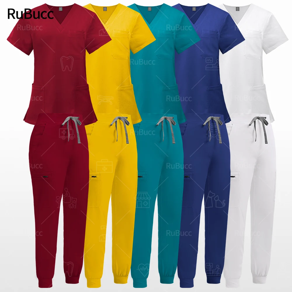 Однотонная рабочая одежда для кормления унисекс медицинский костюм