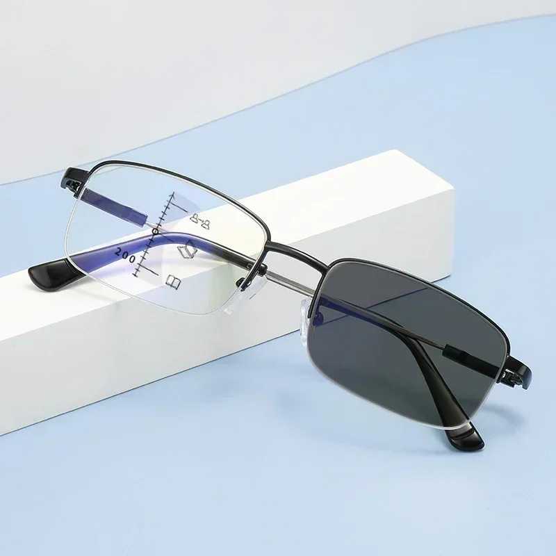 Уличные мультифокальные очки меняющие цвет для женщин и мужчин модные