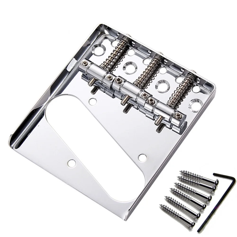 

3 TL Saddle Ashtray Saddle Bridge With Screws For Telecaster TELE Electric Guitar