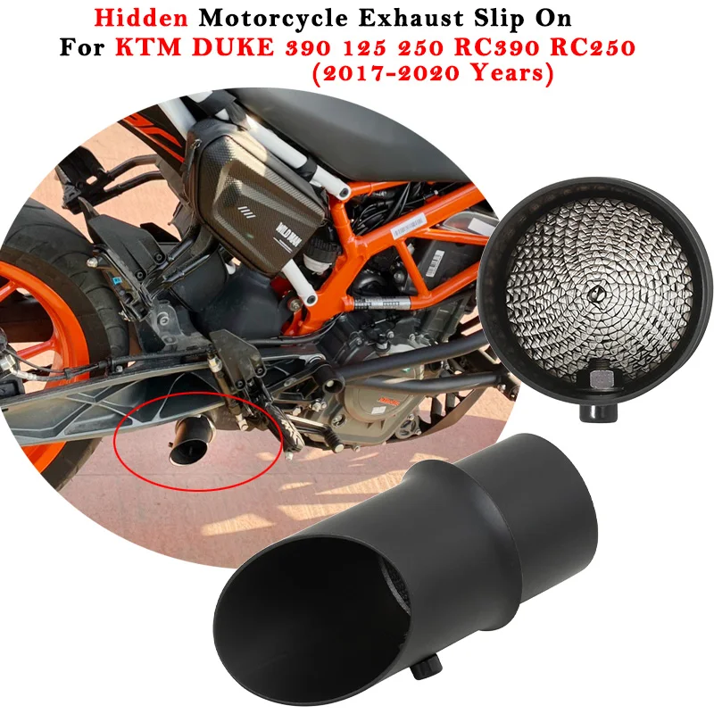 

For KTM DUKE 125 390 250 RC390 RC250 2017 2018 2019 2020 Motorcycle Exhaust Escape System Modified Hidden Muffler Catalyst