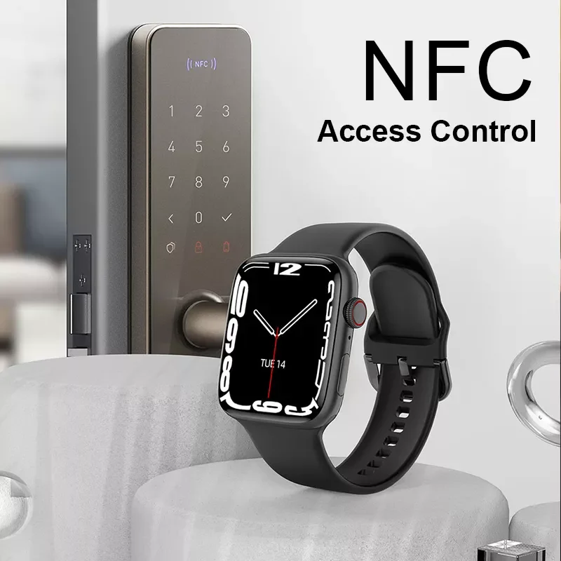 

NFC Smart Watch Men Women Smartwatch Door Access Control 1.9 in HD Screen Wireless Charging Dial Call Fitness Bracelet