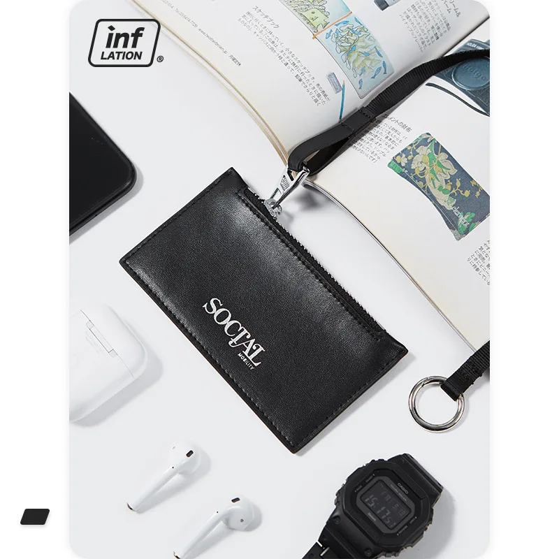 

Inflation Tide Brand Street Men Wallet Zipper Card Holder ID Bag Fashion Carryon Handbag Purses and Handbags Luxury Designer