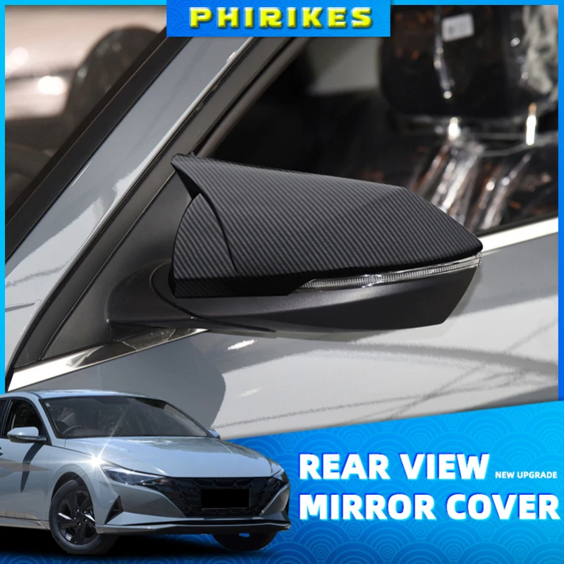 M Style Car Glossy Black Rearview Mirror Cover Trim Frame Side Mirror Caps for Hyundai Elantra 2021 2022 M Style Car Glossy Black Rearview Mirror Cover Trim Frame Side Mirror Caps for Hyundai Elantra 2021 2022