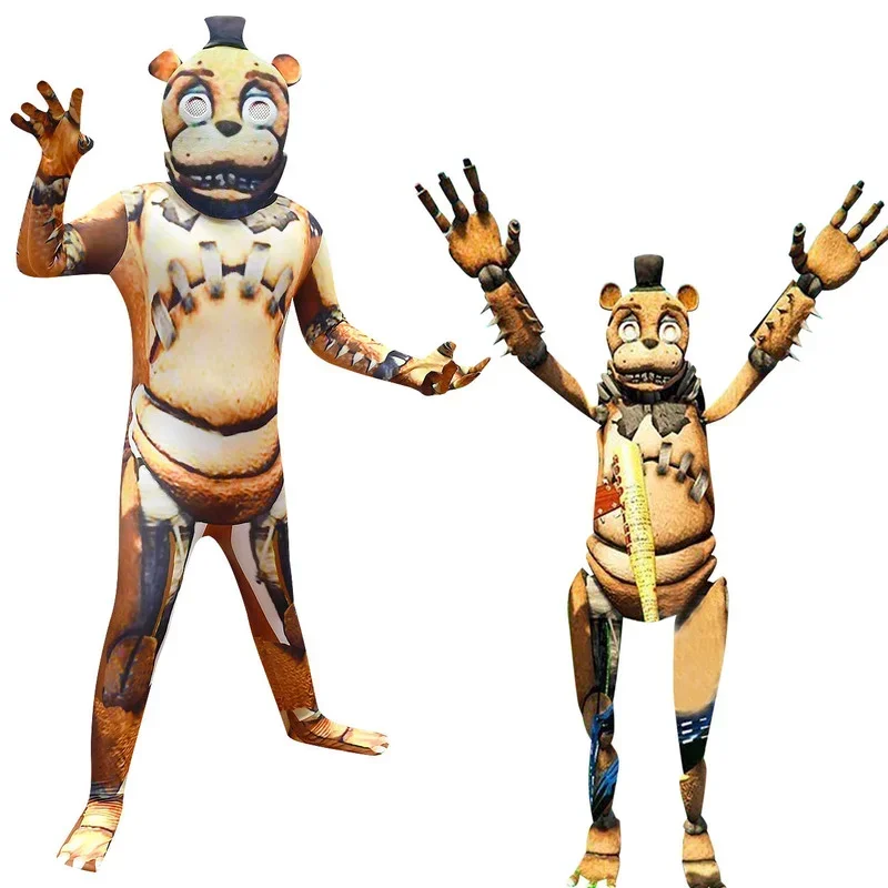 Костюм медведя Бонни с героями мультфильмов 2021 игра FNAF Foxy Chica Bonnie Freddy костюмы для