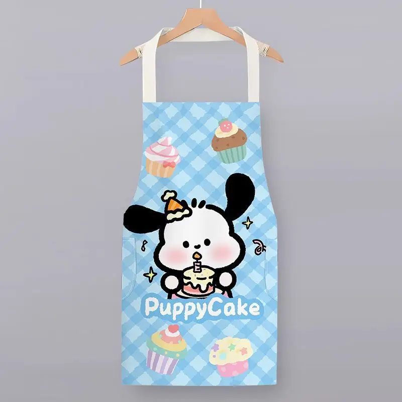 Kawaii MINISO фартук Hello Kitty водостойкий милый мультфильм аниме новый домашний кухонный