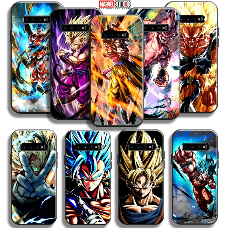 

Dragon Ball Goku For Samsung Galaxy S10 5G S10 Plus Lite S10E S10 Phone Case Black Silicone Cover Coque Carcasa Liquid Silicon