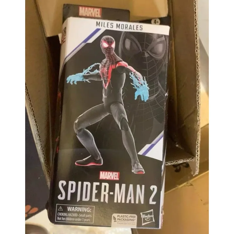 Фото Игровая фигурка Hasbro Spot Marvel Legends Spider-Man Miles, 6 дюймов, коллекционная модель, подарок №4