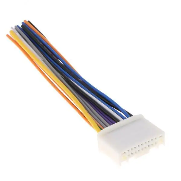 

2x Dual Car Audio Wiring Harness Stereo 12 pin Wire Connector for Tiida