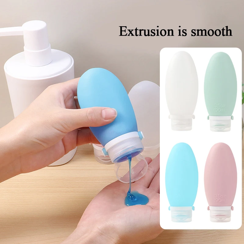 

30/60/90ML Portable Silicone Soap Gel Dispenser Shampoo Shower Gel Storage Bottle Bathroom Accessories Travel Liquid Bottle
