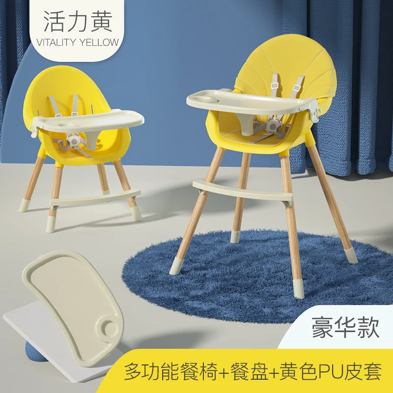 

Portable Baby Dining Chair Eating Chair Kitchen Adjustable Multifunction Baby High Chair with Safe Meal Tray sillas Furniture