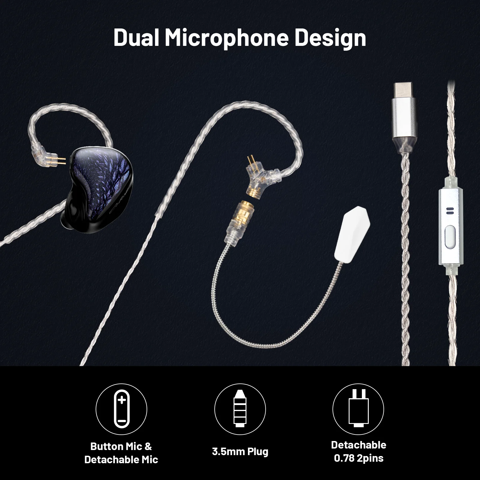 Проводные наушники Kinera Celest с микрофоном