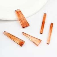acrylic beads geometric triangle shapes interval loose beads charms 10pcslot for diy fashion jewelry making accessories
