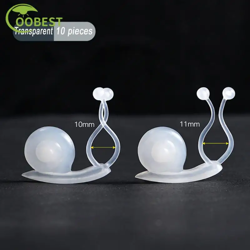 

10Pcs Snail Wall Rattan Clamp Clip Flower Plant Support Climbing Wall Fixer Wall Vine Climbing Sticky Hook Rattan Fixed Clip