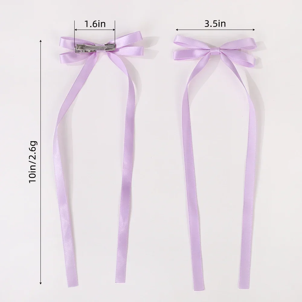 Тканевая заколка для волос с бантом цвет в ассортименте