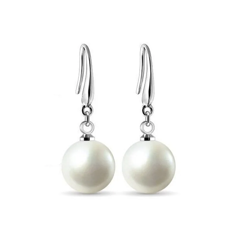 

925 Silver Stud Earrings Beautiful Pearl Hot Selling Fashion Jewelry Exquisite Gift For Decoration 2022 New