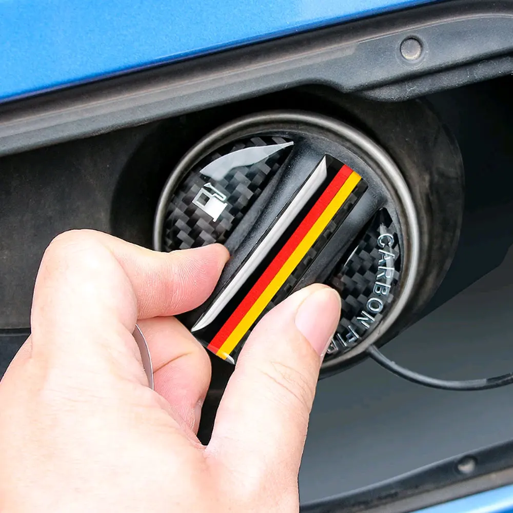 

1PC Universal Anti Scratch Car Carbon Fiber Fuel Tank Cap Cover Decorative Stickers Protection Styling Exterior Accessorie