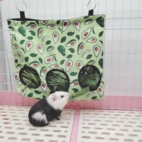 pet hanging feeding bag hay feeder storage bag cage accessories for rabbit chinchilla guinea pig