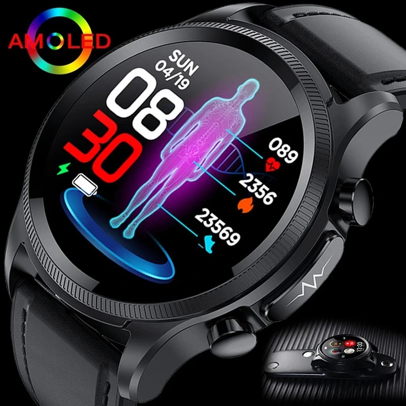 

Смарт-часы мужские с измерением уровня сахара в крови и ЭКГ