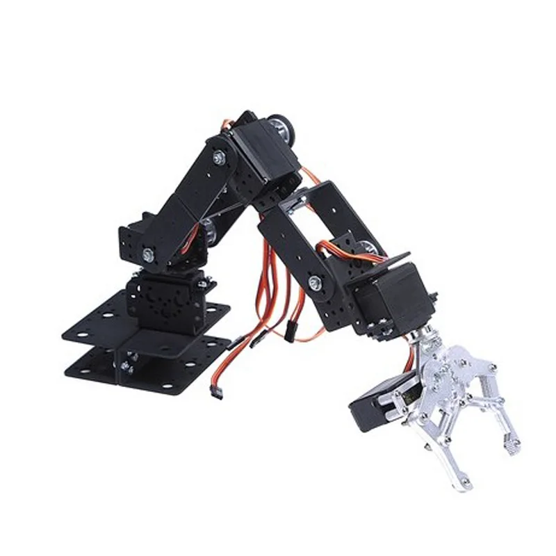 

6 DOF Robot Metal Alloy Mechanical Arm Claw Kit MG996 for Arduino Robotic Arm Servo 360 Degrees with Programmable Robot DIY Kit