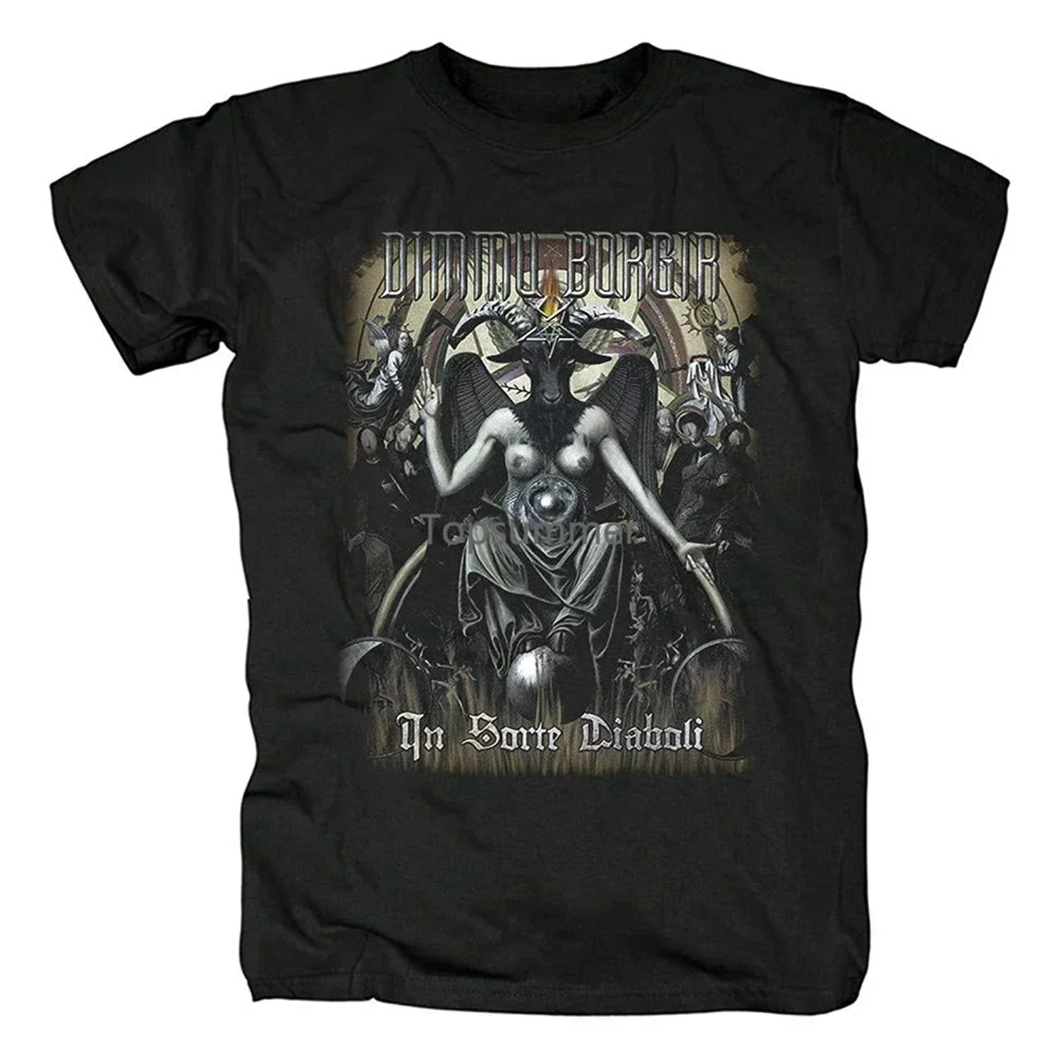 Camiseta de манга corta para hombre camisa Dimmu Примечание боргир рок хип-хоп 2