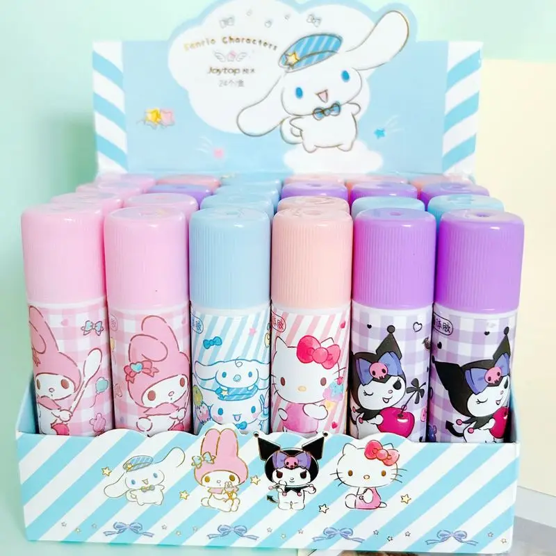

Sanrio Solid Glue Kuromi Handbook Diy Craft Glue Stick Student Stationery Solid Glue Strong Viscosity Glue Stick Students Gifts