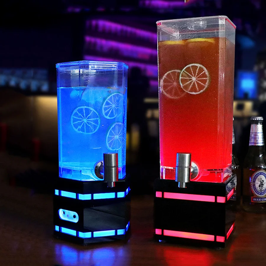 

Ведро для льда со светодиодной подсветкой RGB, охладитель для вина 2/3 л, меняющий цвет, диспенсер для вина цвета шампанского, брикет для ночного клуба, бочка для льда для виски