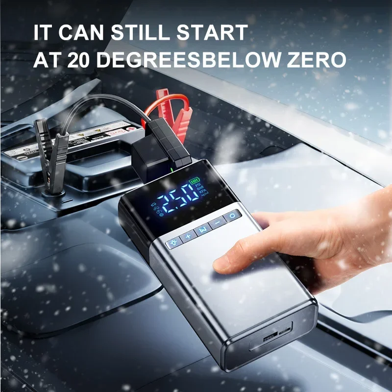 Автомобильный аварийный запуск источник питания надувной насос интегрированный