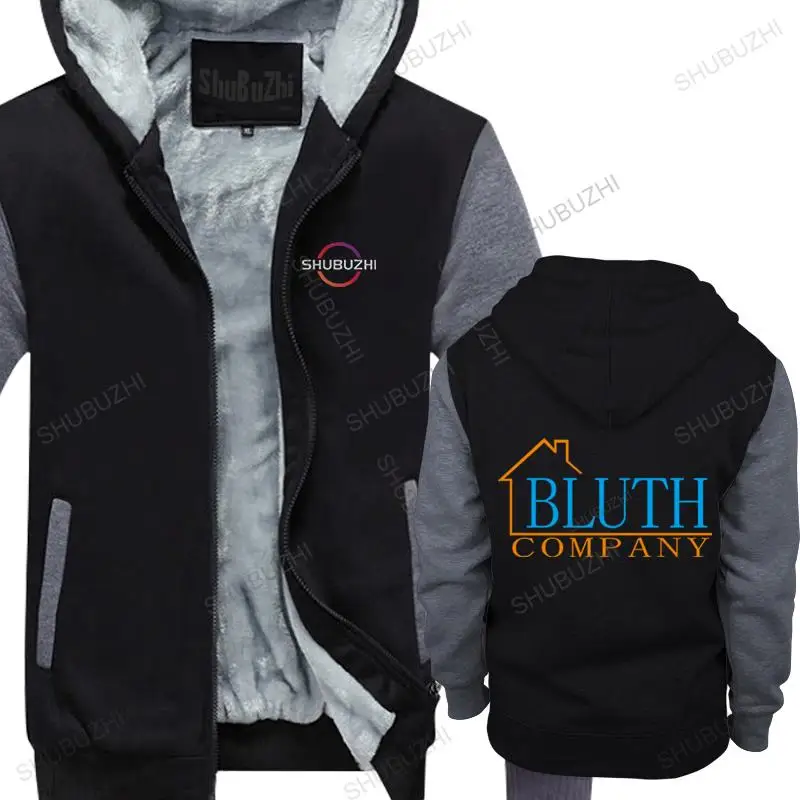 

man casual loose fleece hoody Bluth Company Shirt Tv Show Merchandise The Bluth Family hooded zipper Top winter men's thick coat